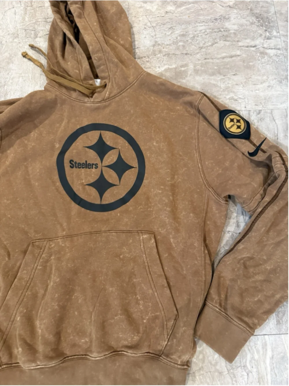 Nike Sweatshirt Size S Pittsburgh Steelers Salute to Service Brown Hoodie 2023